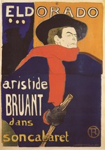 Toulouse-Lautrec, Henri, de - Eldorado, Aristide Bruant (Plakat)