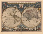 Blaeu, Joan - Doppelte Hemisphäre Karte der Welt
