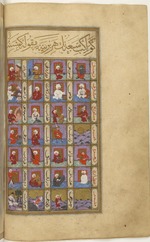 Unbekannter Künstler - Miniatur aus Matâli' al-sa'âdet von Seyyid Mohammed ibn Emir Hasan (Linke Seite)