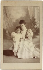 Lewizki, Sergei Lwowitsch - Großfürstin Xenia Alexandrowna von Russland (1875-1960) mit Tochter Irina