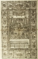 Pastuchow, Dmitri - Die Ehrwürdigen Sossim und Sawwati von Solowki mit Ansicht von Solowezki Kloster