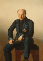 Unbekannter Künstler - Porträt von Bildhauer Wassili Iwanowitsch Demuth-Malinowski (1779-1846)