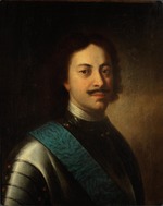 Unbekannter Künstler - Porträt von Kaiser Peter I. der Große (1672-1725)