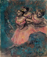 Degas, Edgar - Drei Tänzerinnen in Rot