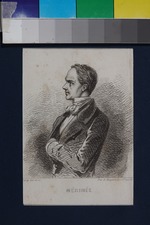 Unbekannter Künstler - Porträt von Schriftsteller Prosper Mérimée (1803-1870)