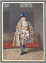 Liotard, Jean-Étienne - Porträt von Anton Corfitz Ulfeldt (1699-1769) im Osmanischen Interieur