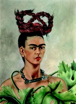 Kahlo, Frida - Selbstbildnis mit Zopf