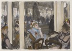 Degas, Edgar - Frauen auf einer Café-Terrasse. Abend