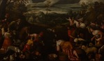 Bassano, Jacopo, il vecchio - Moses schlägt Wasser aus dem Felsen