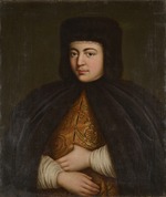 Unbekannter Künstler - Porträt der Zarin Natalia Naryschkina (1651-1694)