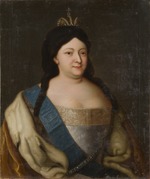 Unbekannter Künstler - Porträt der Zarin Anna Ioannowna (1693-1740)