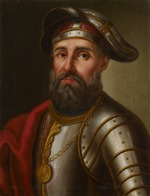 Unbekannter Künstler - Porträt des Kosakenführers, Eroberer von Sibirien Jermak Timofejewitsch (?-1585)