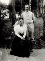 Unbekannter Fotograf - Vladimir Dmitriewitsch Nabokov und Elena Iwanowna Rukawischnikowa