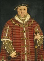 Holbein, Hans, der Jüngere, Werkstatt - Porträt von König Heinrich VIII. von England