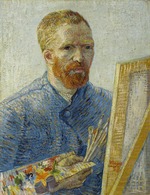 Gogh, Vincent, van - Selbstbildnis vor der Staffelei