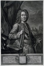 Haid (Hayd), Johann Jacob - Porträt von Feldmarschall Peter Graf von Lacy (1678-1751)