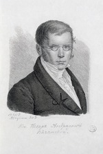 Afanasjew, Konstantin Jakowlewitsch - Porträt von Dichter Fürst Pjotr Andrejewitsch Wjasemski (1792-1878)
