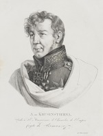 Ignatius, Otto Friedrich - Porträt von Seefahrer Admiral Iwan (Adam) Krusenstern (1770-1846)