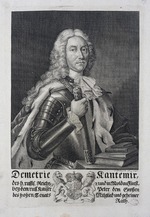 Fritzsch, Christian Friedrich - Porträt von Dimitrie Cantemir (1673-1723)