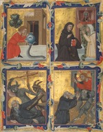 Unbekannter Künstler - Szenen aus dem Leben der Heiligen Benedikt von Nursia und Antonius Eremita
