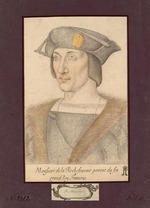 Unbekannter Künstler - Porträt von François I. de La Rochefoucauld, Comte de La Rochefoucauld