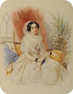 Hau (Gau), Wladimir (Woldemar) Iwanowitsch - Porträt von Maria Iwanowna Gontscharowa (1815-1859), geb. Fürstin Meschtscherskaja