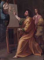 Raffael (Raffaello Sanzio da Urbino) - Der Heilige Lukas, die Madonna malend