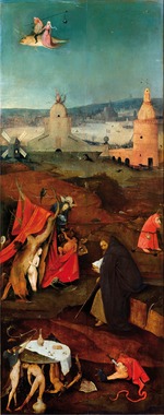 Bosch, Hieronymus - Die Versuchung des heiligen Antonius (Triptycon, rechte Flügel)