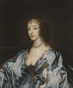Dyck, Sir Anthonis van, (Werkstatt von) - Porträt der Königin Henrietta Maria von Frankreich (1609-1669)