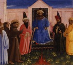 Angelico, Fra Giovanni, da Fiesole - Die Feuerprobe des heiligen Franziskus vor dem Sultan