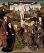 Unbekannter Künstler - Die Kreuzigung mit der Stigmatisation des heiligen Franziskus