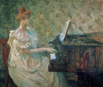 Toulouse-Lautrec, Henri, de - Misia Natanson am Flügel