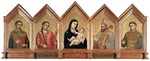 Giotto di Bondone - Madonna und Kind mit heligen Eugenius, Minias, Zenobius und Crescentius