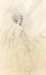 Cosway, Richard - Porträt von Herzogin Sophie Charlotte zu Mecklenburg-Strelitz (1744-1818), Königin von Großbritannien