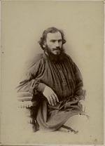 Unbekannter Fotograf - Porträt von Schriftsteller Graf Lew Nikolajewitsch Tolstoi (1828-1910)