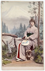 Kimbei, Kusakabe - Infantin Adelgunde von Portugal (1858-1946) in der japanischen Kleidung