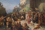 Rigo, Jules Vincent - Sultan Selim III. besucht General Sébastiani während der Verteidigung Konstantinopels gegen die britische Flotte im Februar 1807