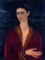 Kahlo, Frida - Selbstbildnis mit Samtkleid