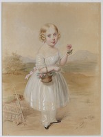 Stohl, Michael - Bildnis eines Mädchens mit Rose in der Hand
