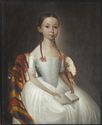 Unbekannter Künstler - Bildnis eines Mädchens mit dem Buch