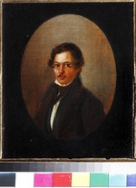 Unbekannter Künstler - Porträt von Sergei Abramowitsch Baratynski (1807-1866)