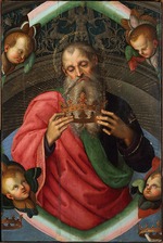 Raffael (Raffaello Sanzio da Urbino) - Gott der Vater (Fragment der Altartafel)