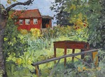 Munch, Edvard - Garten mit rotem Haus