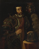 Pina, José Salomé - Porträt von Hernán Cortés (1485-1547)