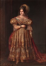 Carderera y Solano, Valentín - Porträt von Maria Christina von Neapel-Sizilien (1806-1878)