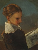 Courbet, Gustave - Julieta Courbet im Alter von 10 Jahren