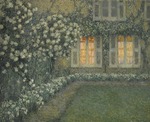 Le Sidaner, Henri - Le jardin blanc au crépuscule (Der weiße Garten in der Dämmerung)