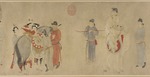 Qian Xuan - Yang Guifei zu Pferd aufsteigend, Kaiser Xuanzong zu Pferde