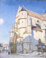 Sisley, Alfred - Die Kirche von Moret (Abend)
