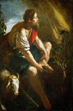 Fetti, Domenico - Moses vor dem brennenden Dornbusch